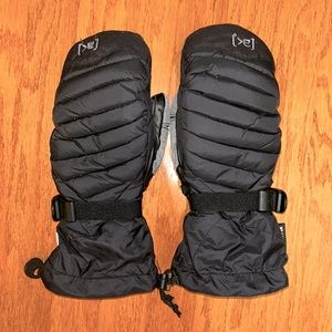 BURTON AK OVEN MITT MITTEN PUFFY INSULATED SKI SNOWBOARD WINTER BLACK SIZE MED
